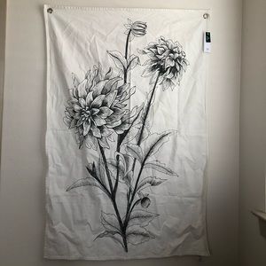 Urban Outfitters Home Flower Tapestry